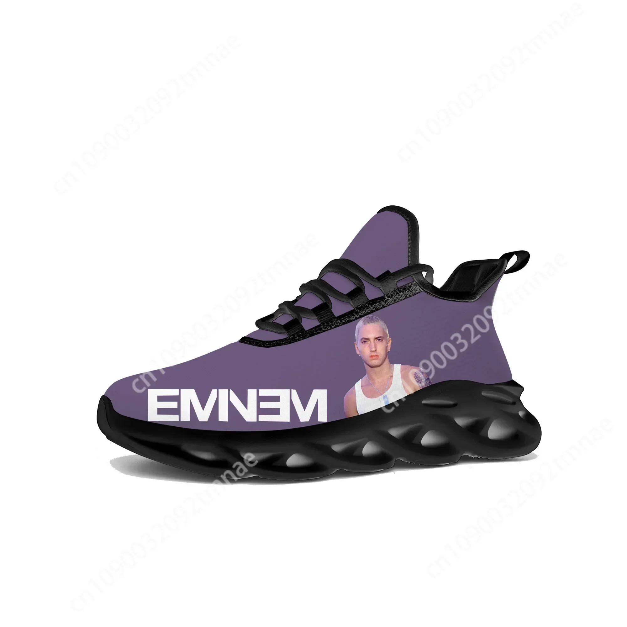 Eminem Hip Hop Rap Flats Sneakers Mens Womens Sports Running Shoes High Custom Sneaker Lace Up Mesh Footwear Tailor-made Shoe