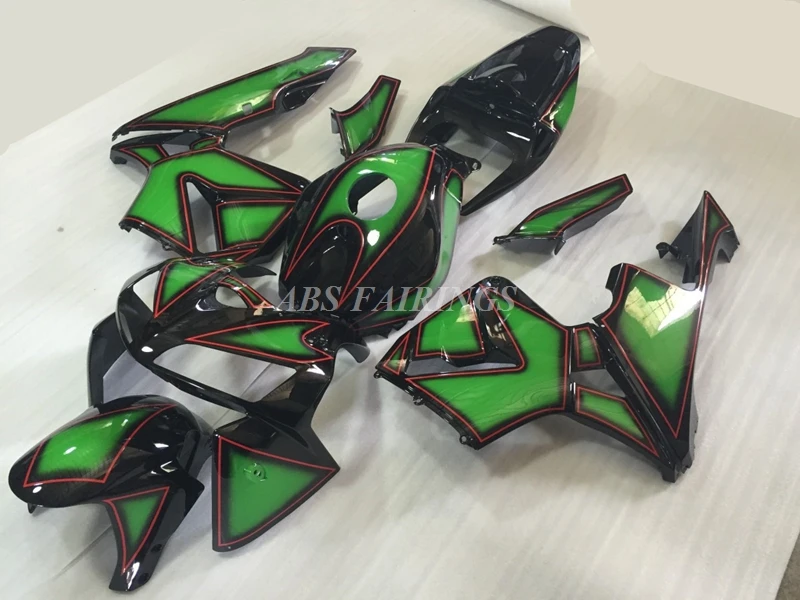 

4 подарка, новый набор искусственных предметов из АБС-пластика, подходит для HONDA CBR600RR F5 2005 05 06, кузов под заказ, зеленый