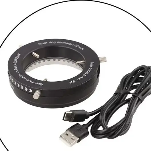 Adjustable LED For Ring Light With 80 Beads Narrow Frame Aluminum Alloy Illumination For Source For Laboratory Inspec