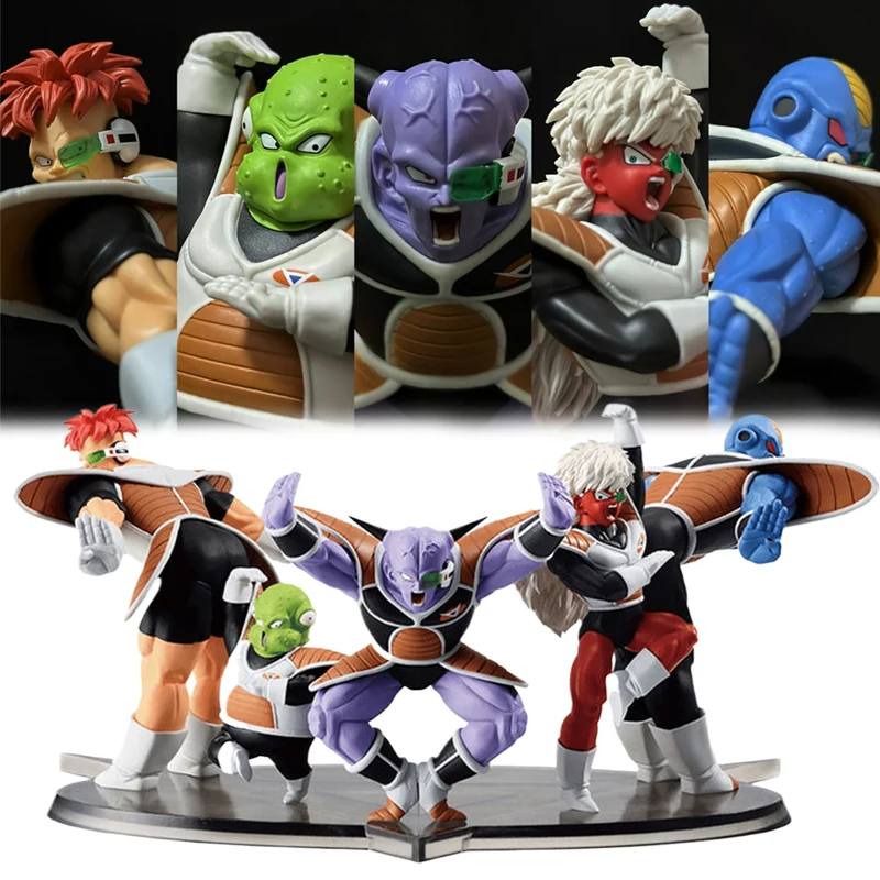 Bandai Dragon Ball Solid Edge Works Ginyu Force Action Figure Ginyu Jeice Burter Recoom Guldo Figure Set PVC Statue Kid Toy Gift