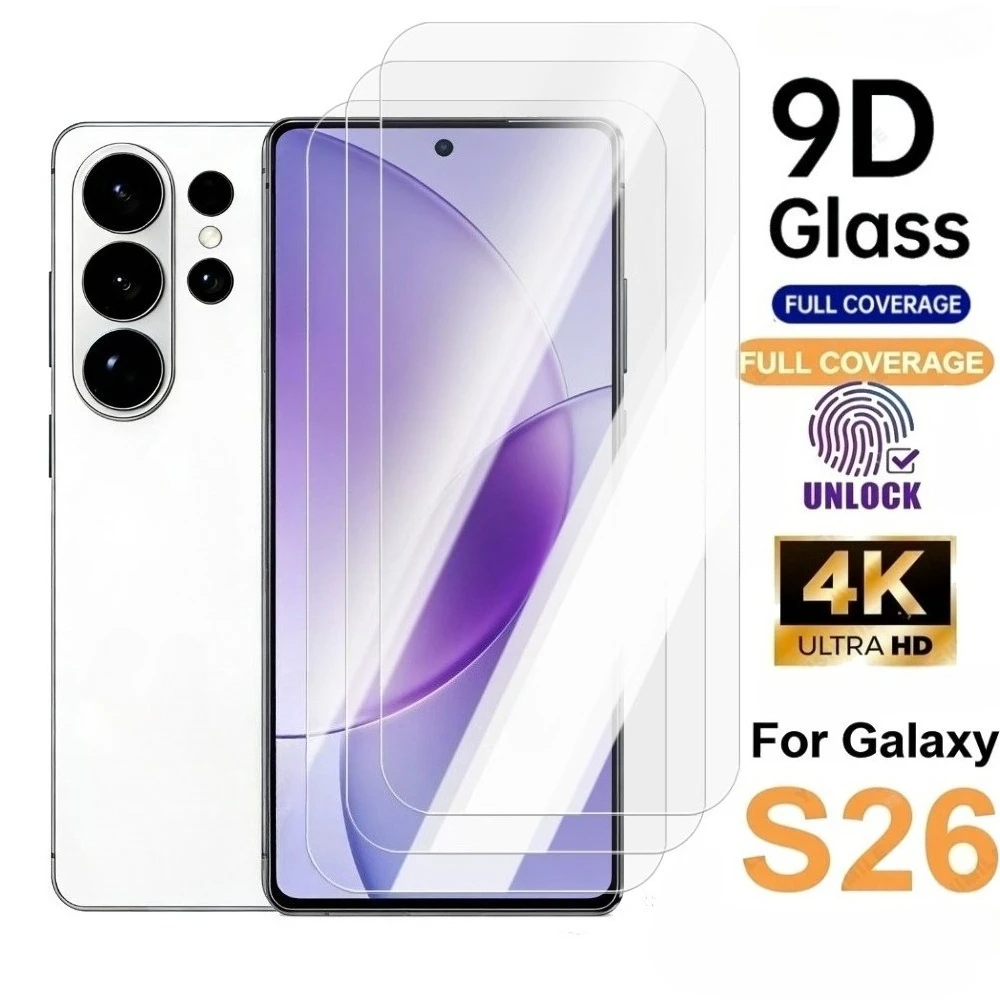 

3Pcs Ultra HD Tempered Glass for Samsung Galaxy S26 S25 S24 Ultra S23 S22 S21 Plus S25 S24 S23 FE Anti-Scratch Screen Protector