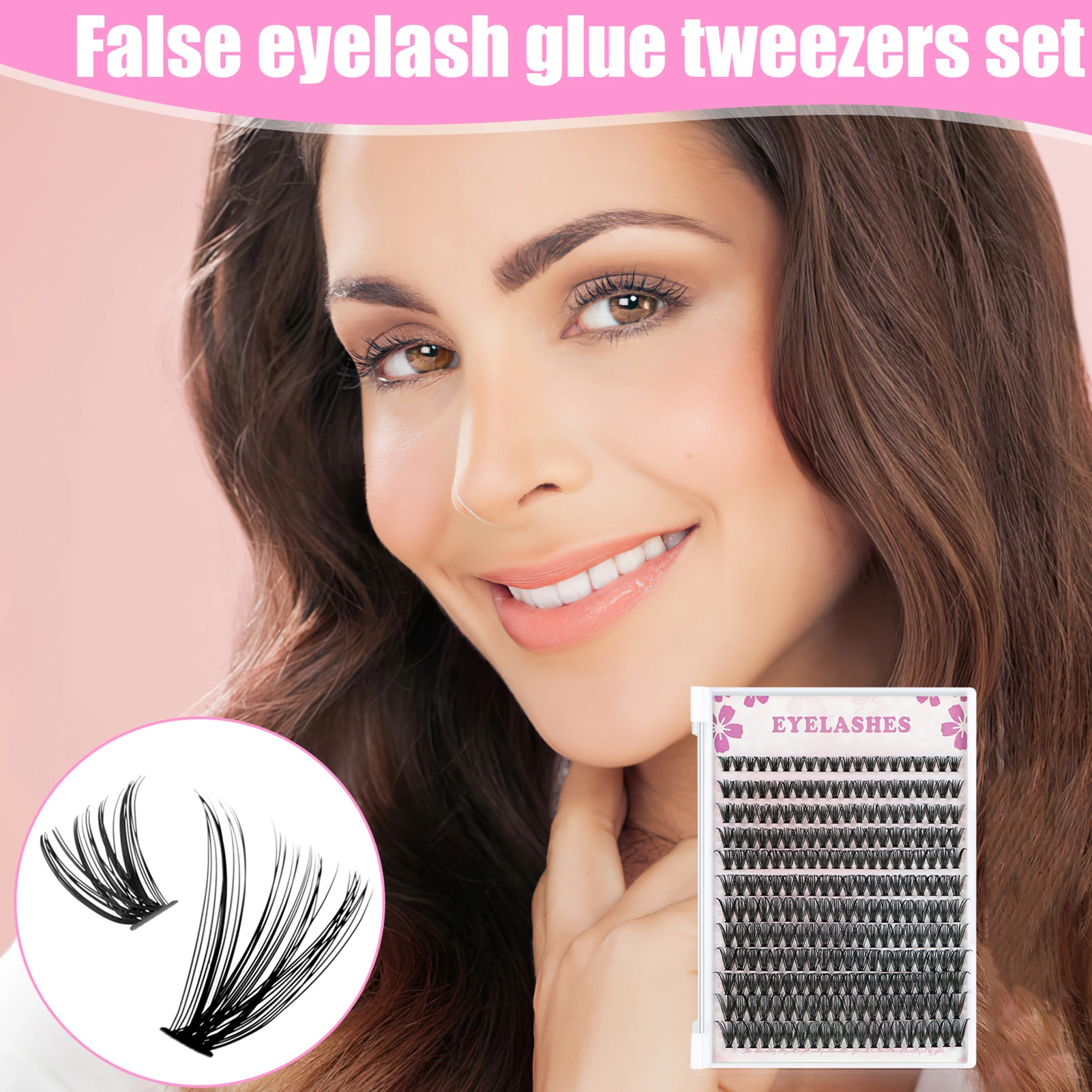 DIY Grafted Fake Eyelashes for Women Charming Looking Curling up Eyelashes for Beauty Blogger Makeup Lover