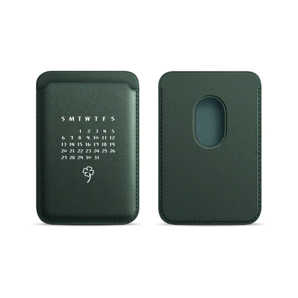 Minimalistisches Luck Leder-Kartenetui Handyhülle Kartenhalter für Magnetische Hülle Geeignet für alle iPhones für Magsafe Karten-Handytasche – Detail 10