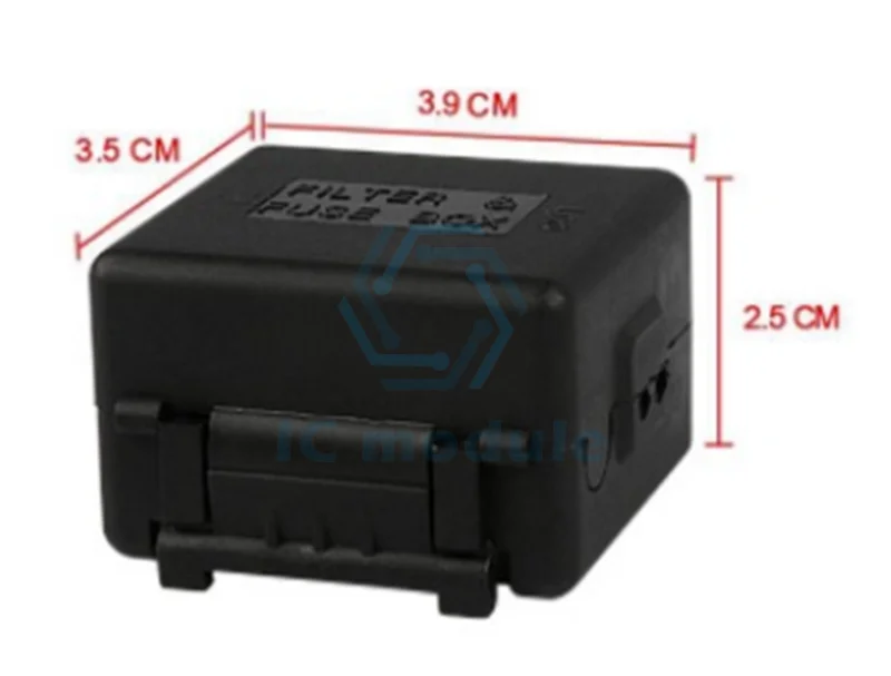 5PCS Black Case Outer Case Relay Box for DC 12V 1-CH 433MHz Wireless Relay Module RF Remote Control Relay Filter Fuse Box