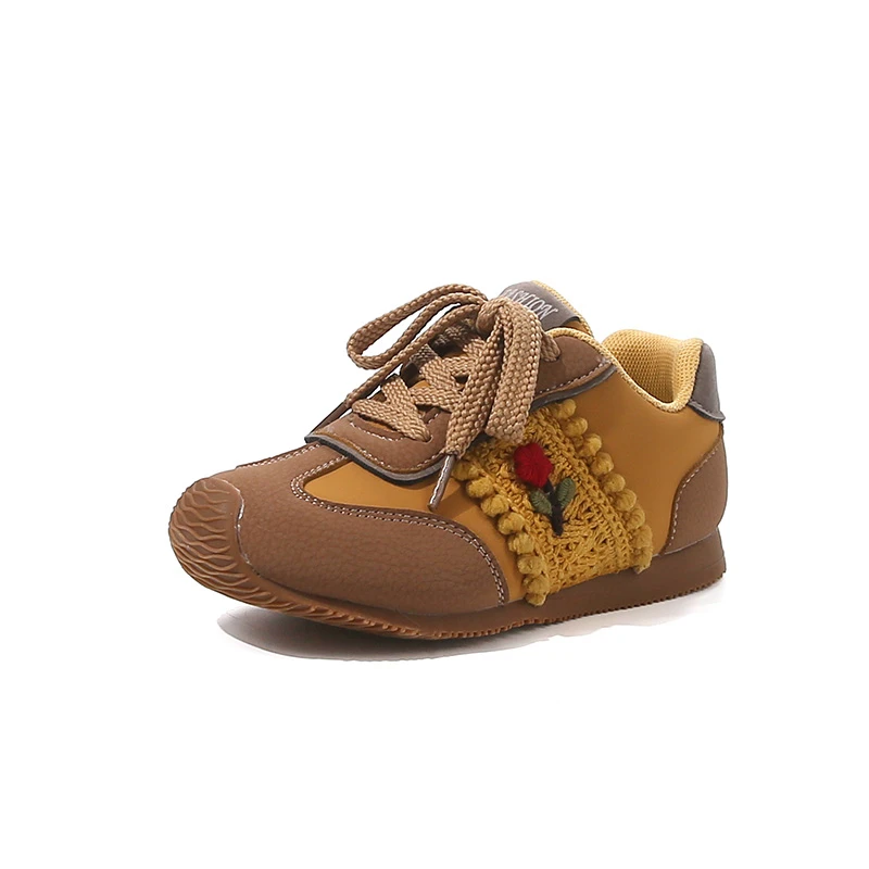 

2025 New Fashion Kids Soft Casual Shoes Kids Toddler Princess Casual Flats Comfortable Sneakers Non-slip Children Running Shoes