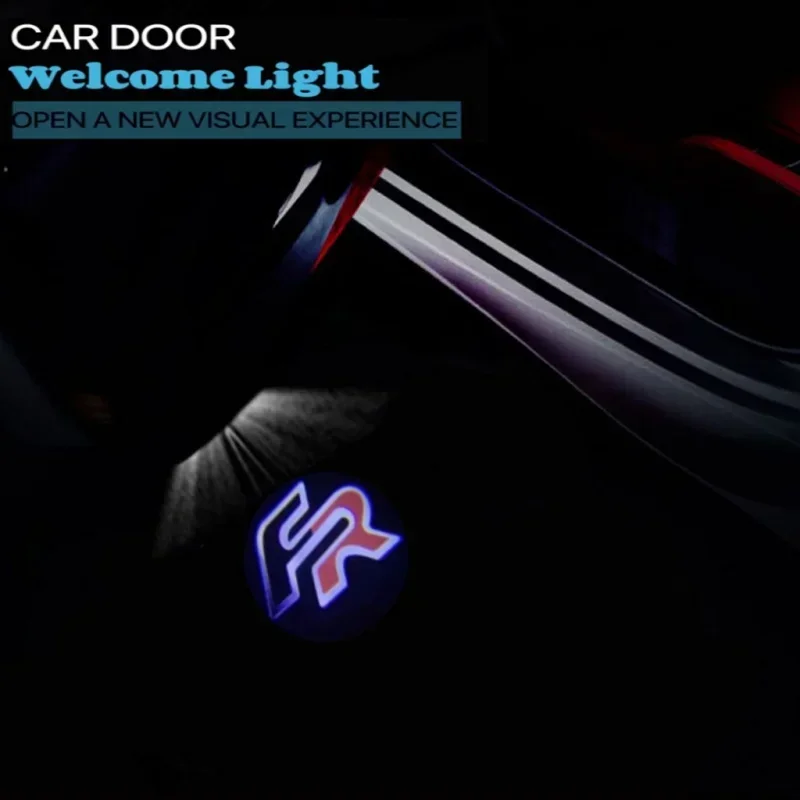 

2/4pcs Led Car door Welcome Light Projector Logo Ghost Shadow Lamps For Seat Leon Ateca Ibiza Cordoba FR Car Goods Accessories