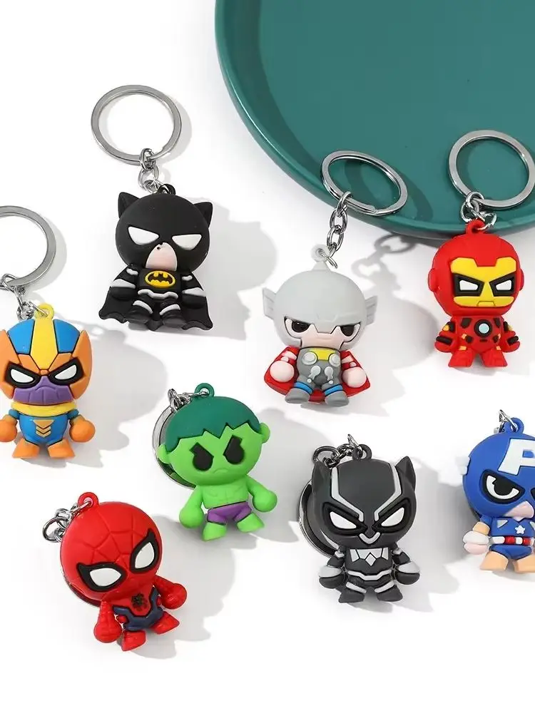 Porte-clés pendentif Marvel Smile Hero, Avengers, SpidSuffolk, Thor, MEDk, Wolverine, porte-clés pour sac à dos de voiture, accessoires de bijoux