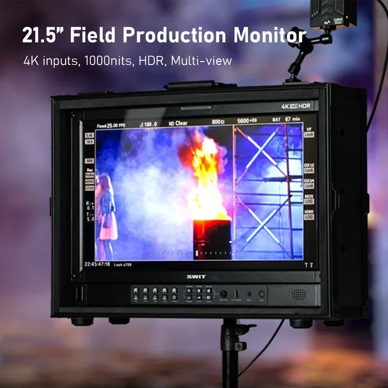 SWIT FM-215HDR 21.5 Inch 1000nits 12G-SDI HDR Field Monitor