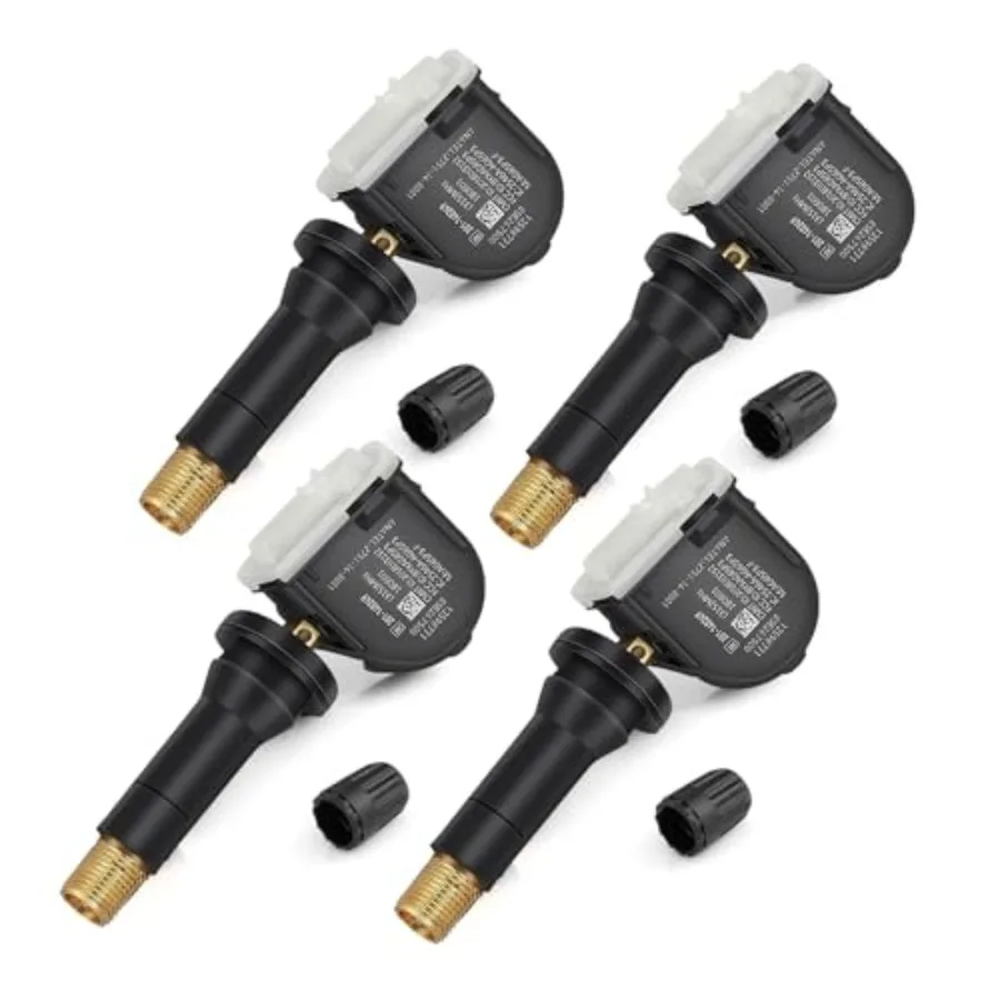 

4-Pack GM TPMS Sensors 315MHz Pre-Programmed Tire Pressure Monitoring System Replacement for Chevy Silverado Equinox GMC Sierra