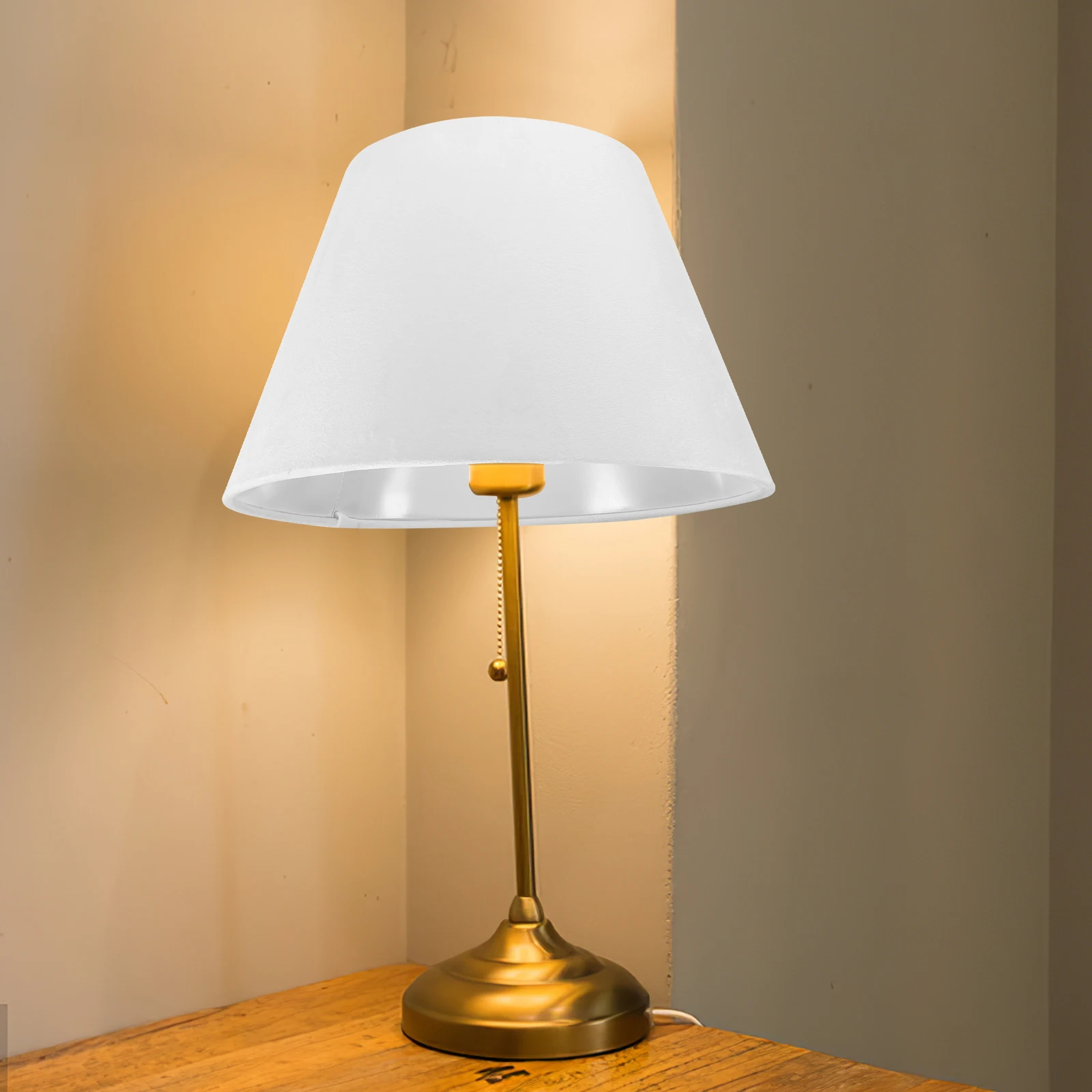 

Lamp Shade Cover Solid Material European Style Large 30cm E14 E27 Socket Desk Lamp Wall Light Lampshade Durable Indoor Light