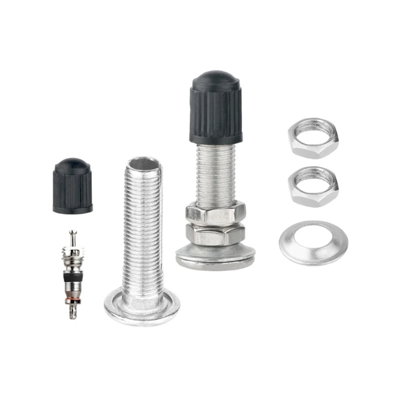 Universal Bike Valves Adapter Set Aluminum Alloys Bicycles Valves Adapter for Easy Maintenances and Repairs X7JD