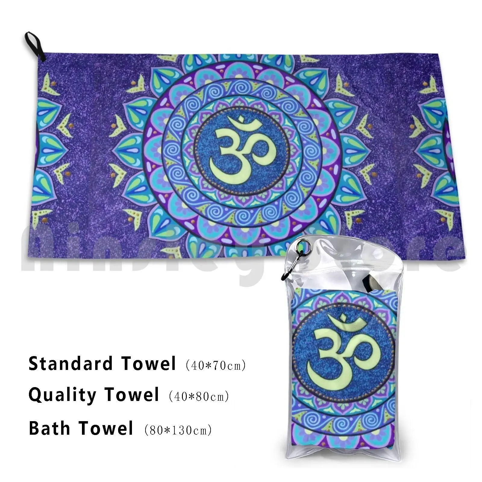 Om Mandala Bath Tow… - image