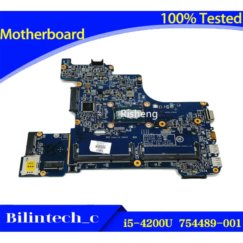 FOR HP 430 G1 Laptop Motherboard i5-4200U 754489-601 754489-001 48.4YV09.01N