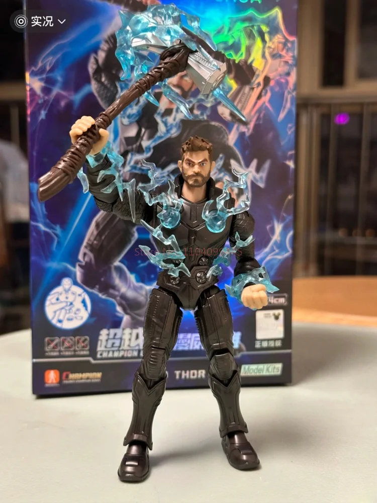 Original Avengers Led Iron Man Mk85 Action Figure Thor ชุดตุ๊กตาประกอบของเล่นผู้ใหญ่ของเล่นสะสมเด็กของขวัญ