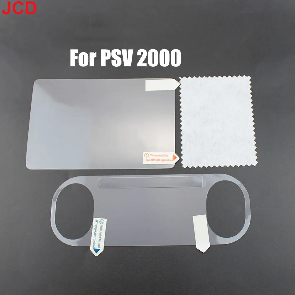 JCD 1 Pcs For PS Vita PSV 1000/2000 HD-Transparent Front and Back Screen Protector Film