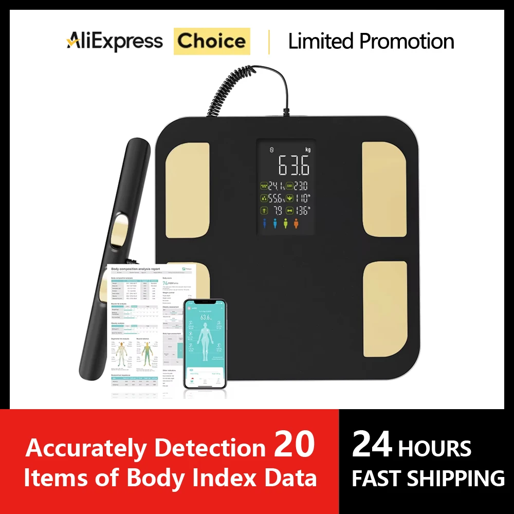 

Smart Bioimpedance Scale Smart Body Composition Scale Digital Scale Body Fat Weight Scale Balance Bioimpedance Scale