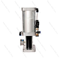 Pneumatic-Hydraulic Booster, 8/12/17 Times Boost Cylinder for BT30/40/50, Directly Connected Unloading Cylinder for Increased