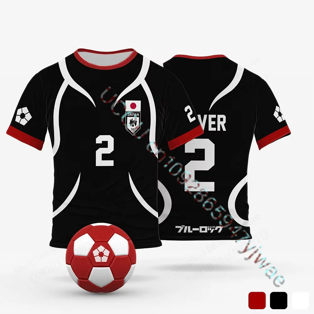 3D-Druck Sport Feuchtigkeitsableitendes Atmungsaktives Herren T-Shirt Japan Anime Itoshi Sae Fußballtrikot Trainingsshirt Erwachsenen T-Shirt – Detail 9