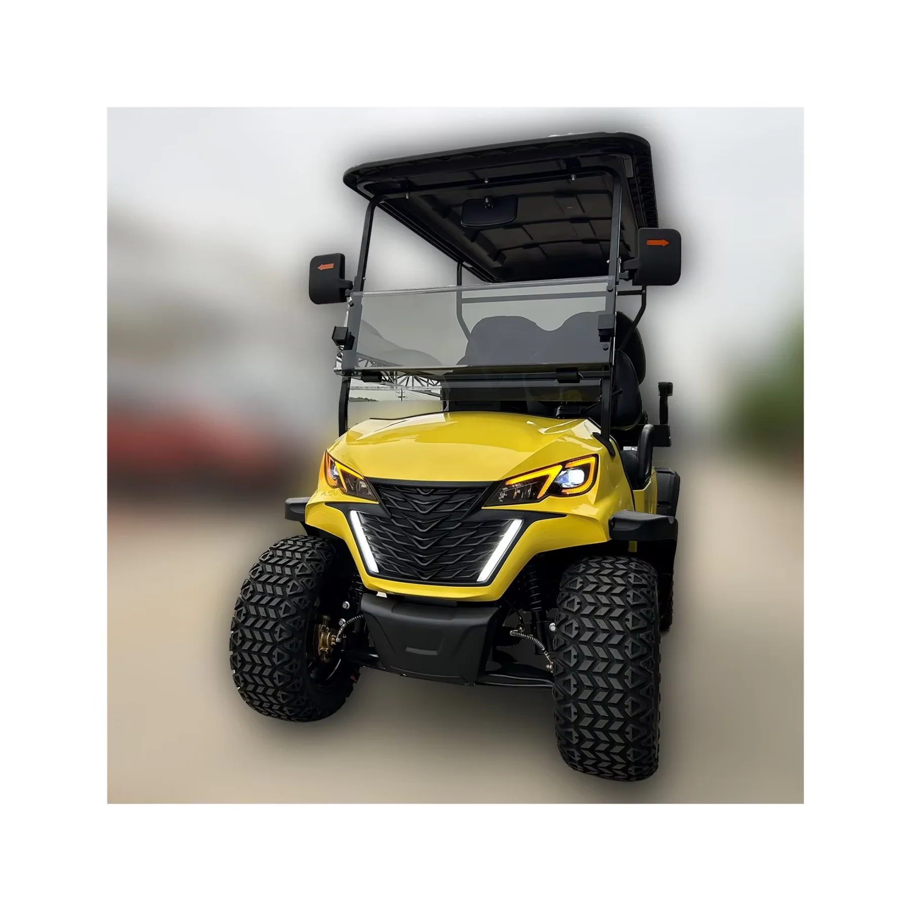 Street Legal 48V Hotel Vehicle 4 Passenger 4x4 Electric Golf Cart with Cargo Bed 4 Seater