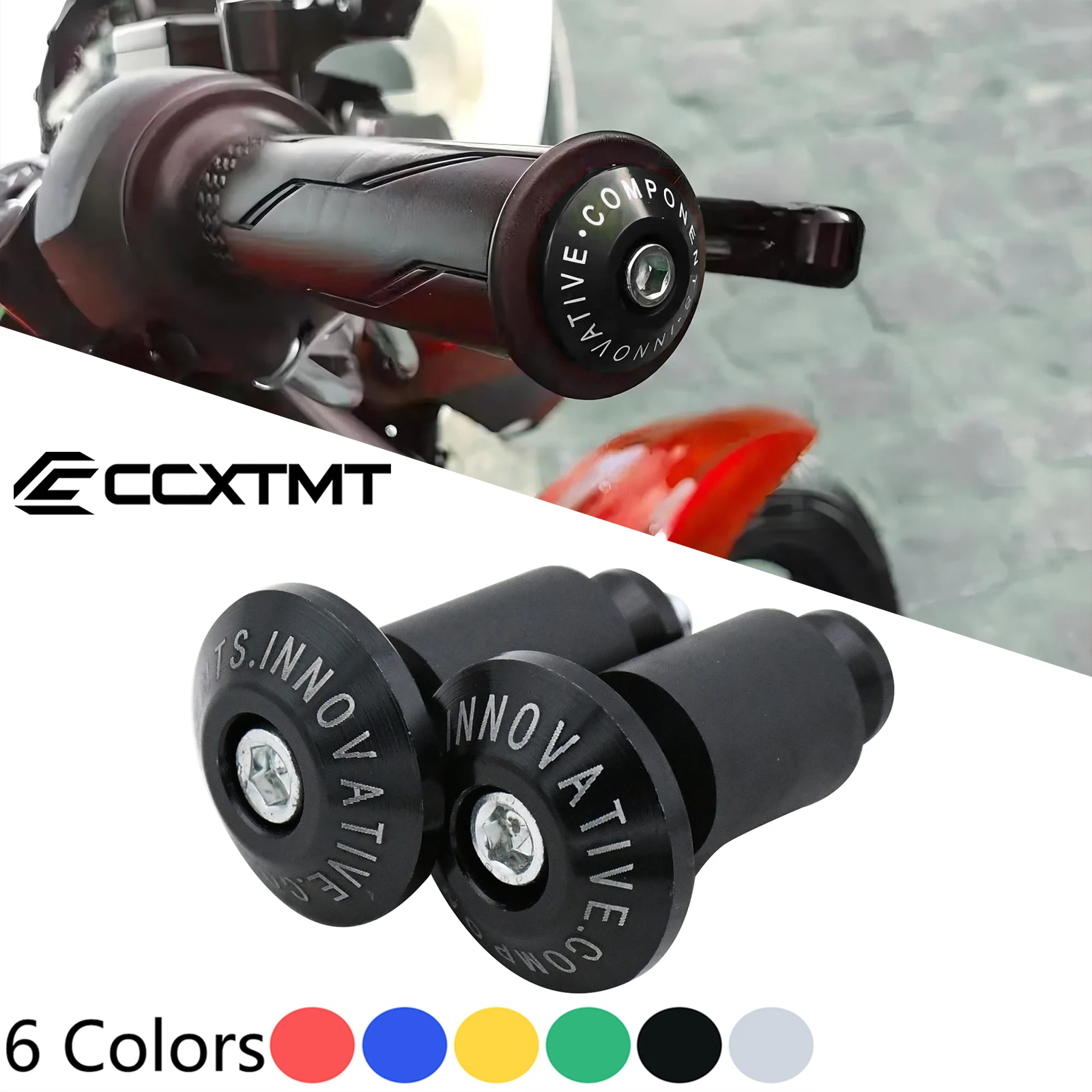 Tapa de extremo de barra de manillar de motocicleta, tapón de protección para Kawasaki Ninja 125 250 300 400 Ninja 650 R ZX6R 10R ER6N