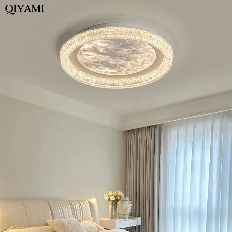 Creative Led Cloud Chandeliers Simple Light Luxury Crystal Ceiling Lights New Bedroom Study Balcony Home Interior Lighting Lamps