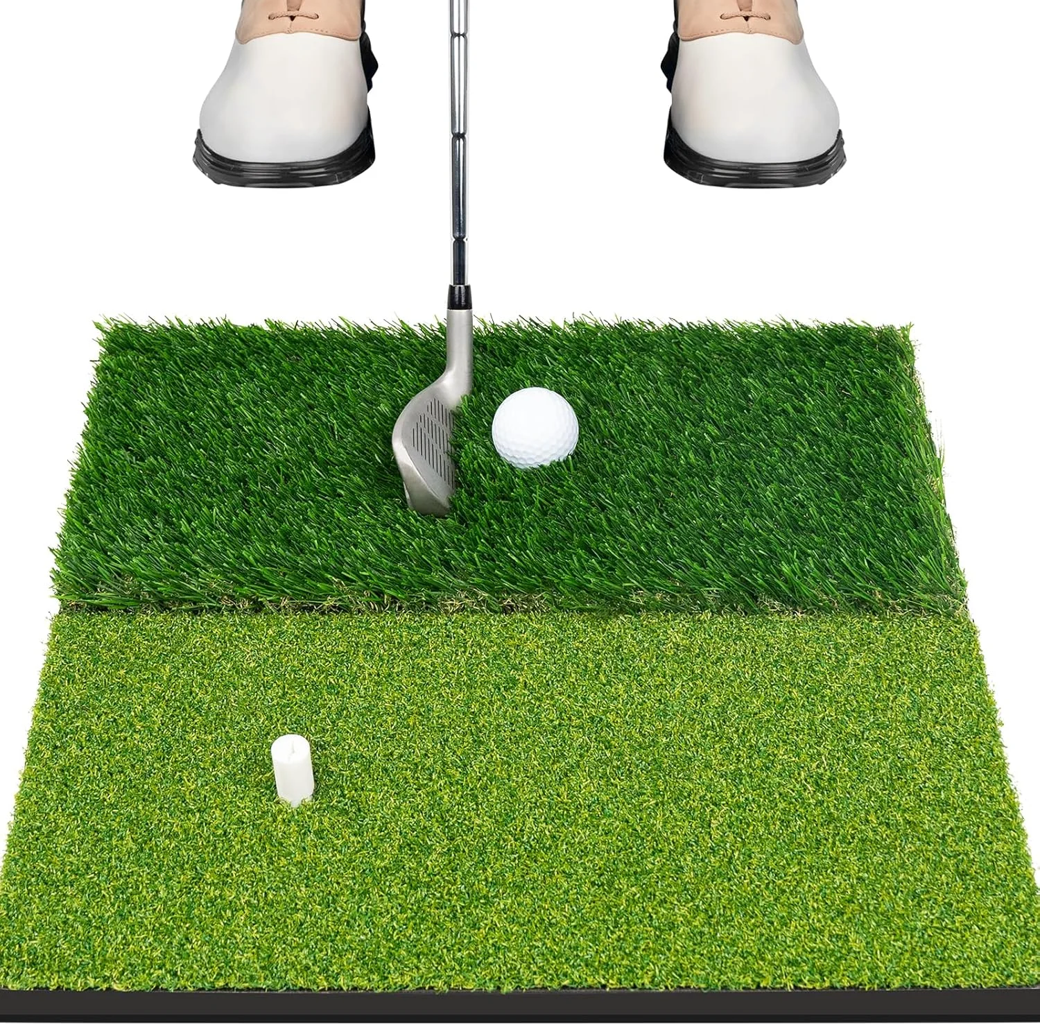 Golf hitting mat foldable golf double grass hitting mat indoor practice mat golf supplies