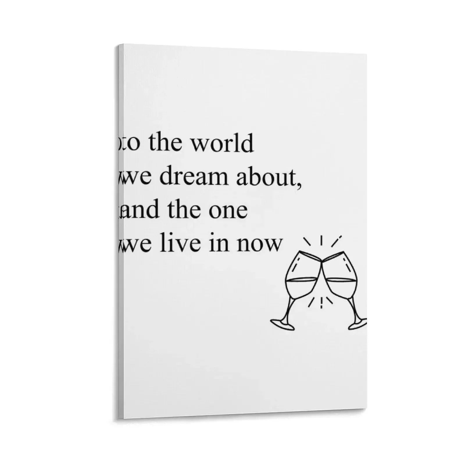 

Hadestown Toast Lyrics Canvas Painting wall frame for living room poster aesthetic aesthetic room Decorative paintings