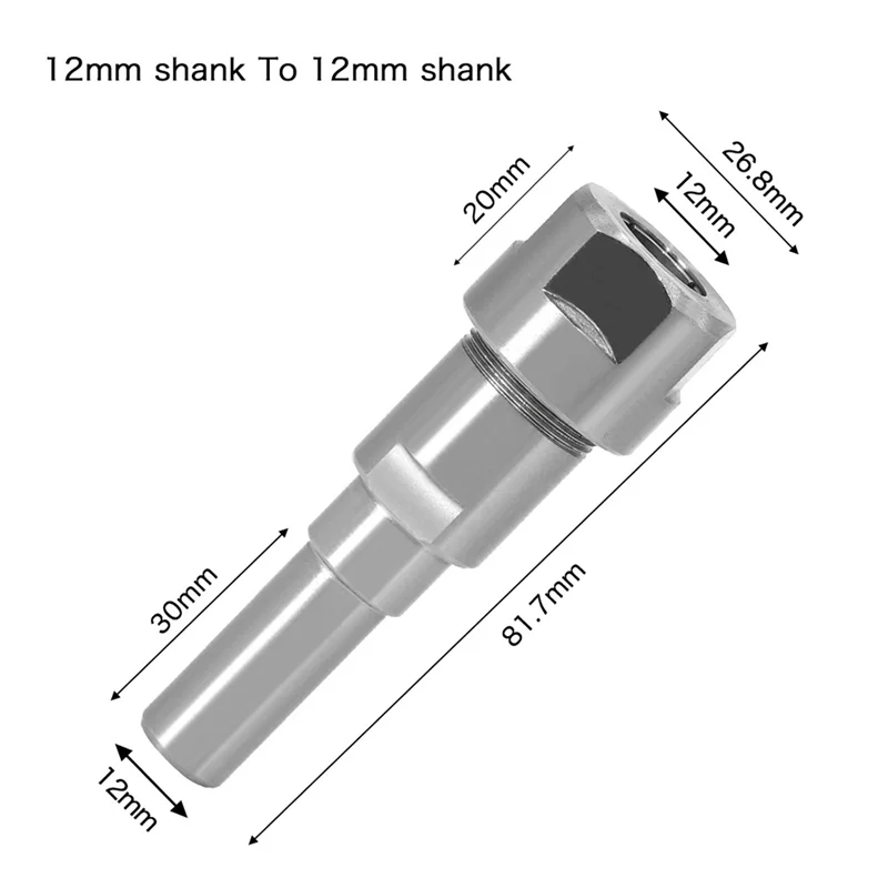 AT14 Router Bit Extension Rod Wood Milling Cutter Tool Holder Collet Engraving Machine Extension