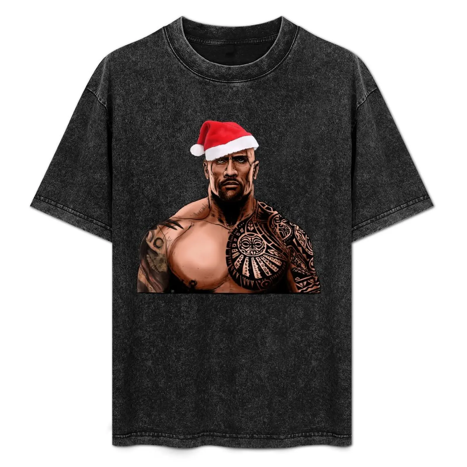 

Dwayne johnson santa T-Shirt High Elasticity Sports T-Shirt