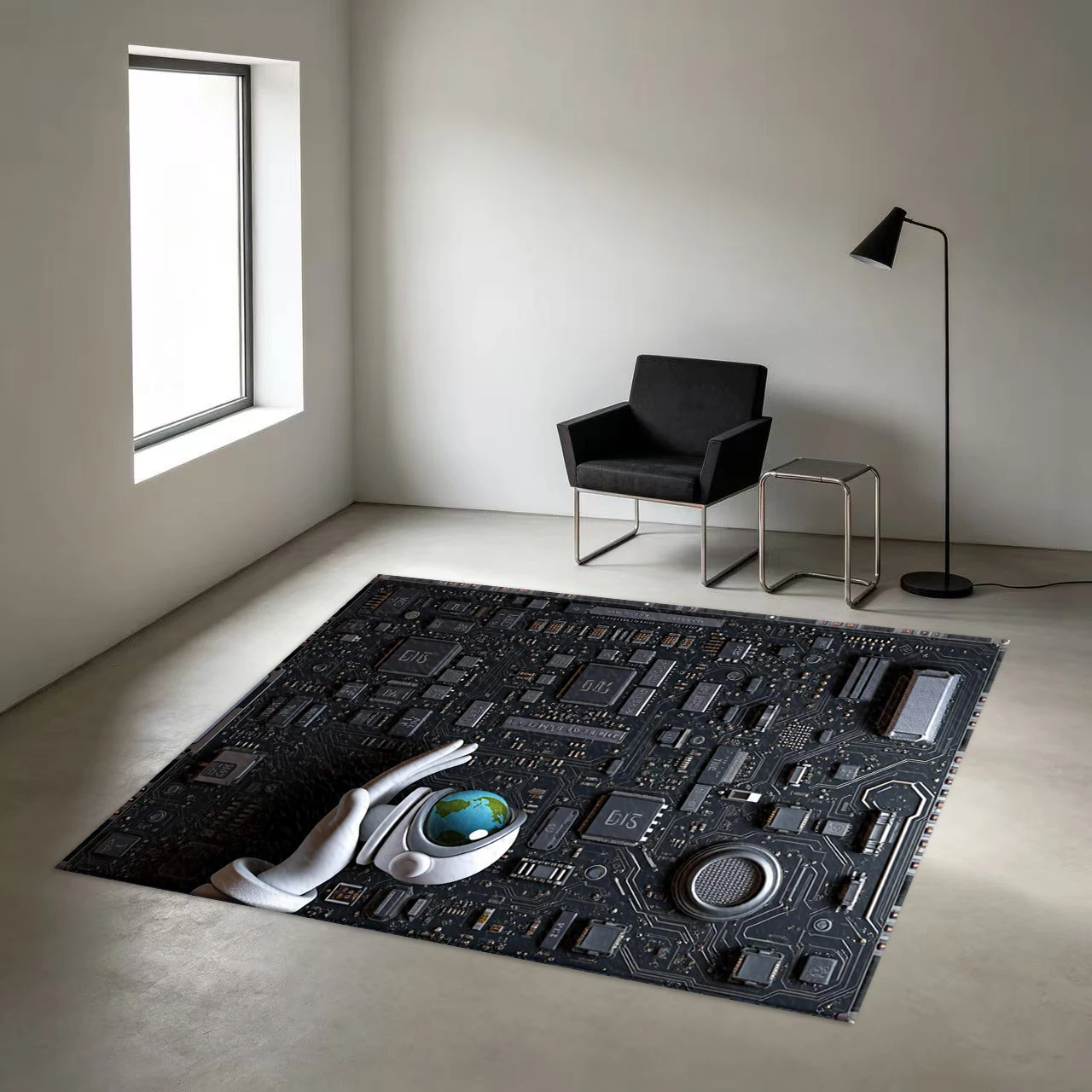 Tapis de sol antidérapant impr - Office Tech Room avis et prix