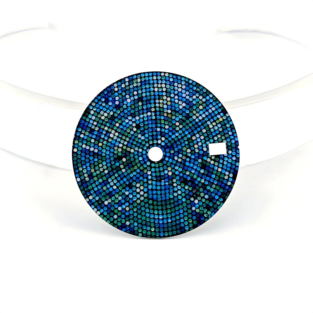28.5mm NH35 Watch Dial DIY Star Pattern Surface Fit NH34 NH36 Movement Watch Dial For Men Mechanical Watch Mod Parts