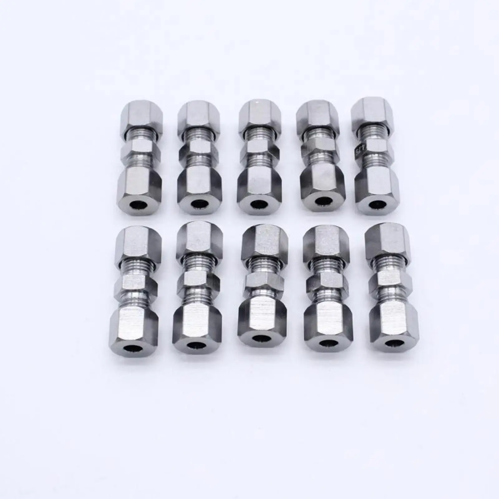Auto Brake Pipe Connector Set 3/16 Inch Brass Tubing Fittings for Flexible Brake Hose Repair