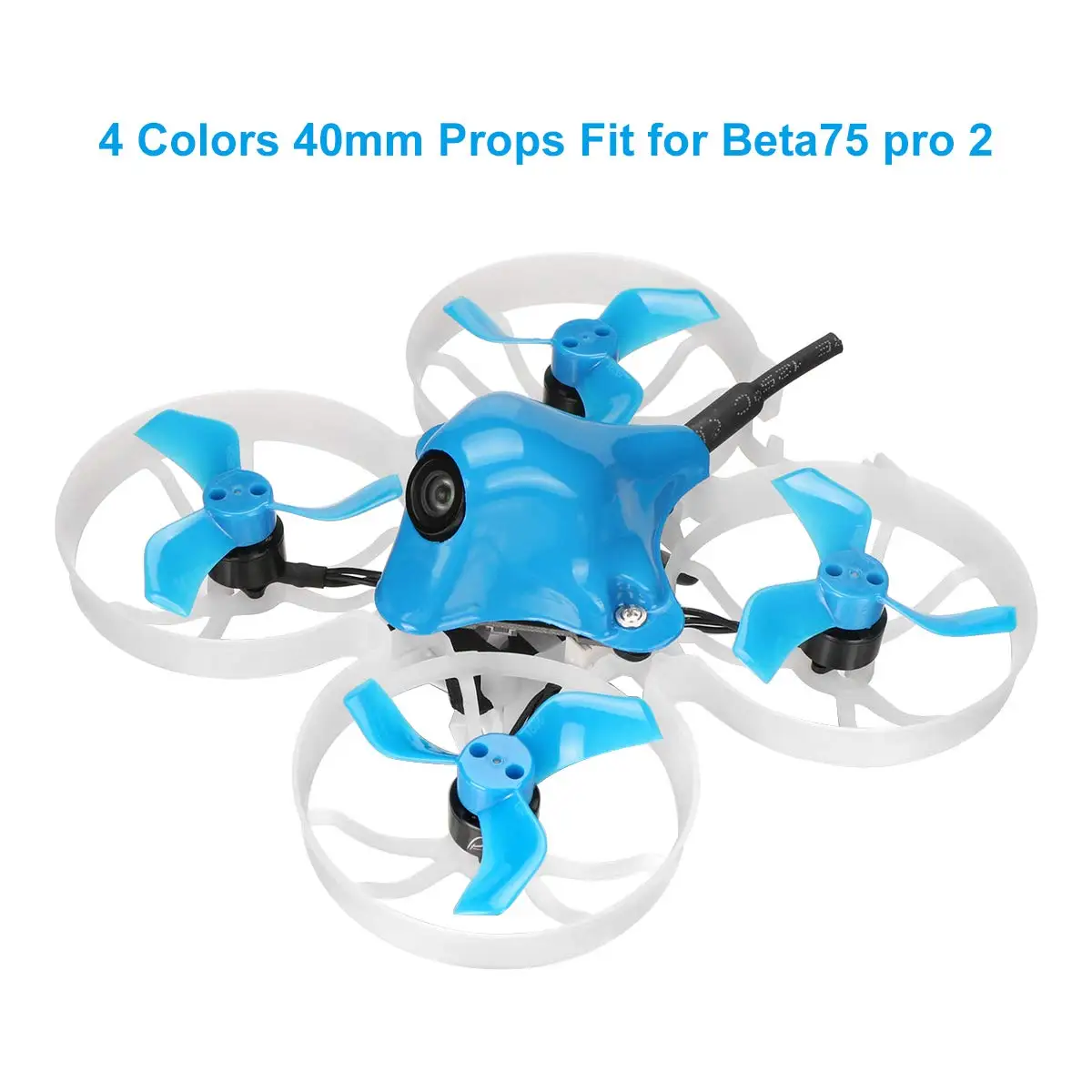 BETAFPV Gemfan 16pcs 40mm 3-Blade Props with 1.0mm Shaft for 75mm Frame Tiny Whoop Drone Like Beta75 Pro 2 etc