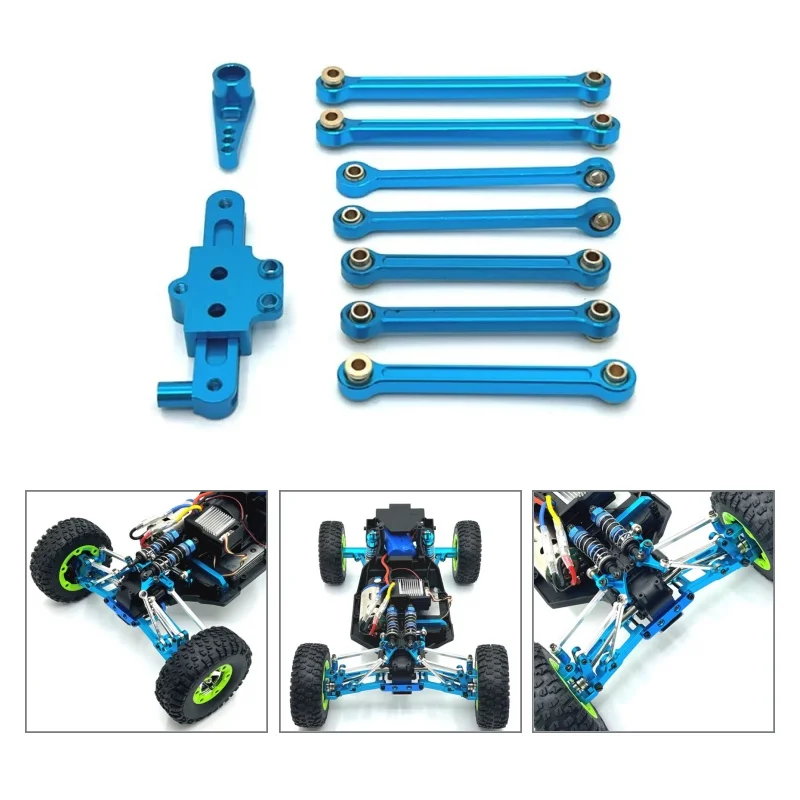 

Metal Upgrade Steering Group Fixed Pull Rod Servo Arm For WLtoys 1/12 124006 12423 12427 12428 12429 RC Car Spare Parts