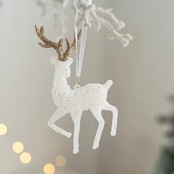 Christmas Tree Hanging Pendant Christmas  Decoration Pendant Xmas Deer Angel Girl Pentacle Pendant Merry Christmas 2023 natal