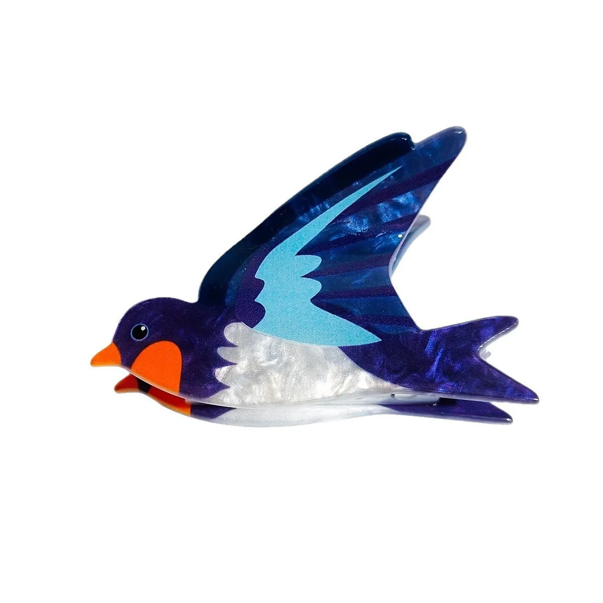 DuoShang Klip Cakar Akrilik Cakar Rambut Burung Beo Kartun Lucu Klip Rambut Kepiting Seri Hewan untuk Aksesori Rambut Wanita Anak Perempuan