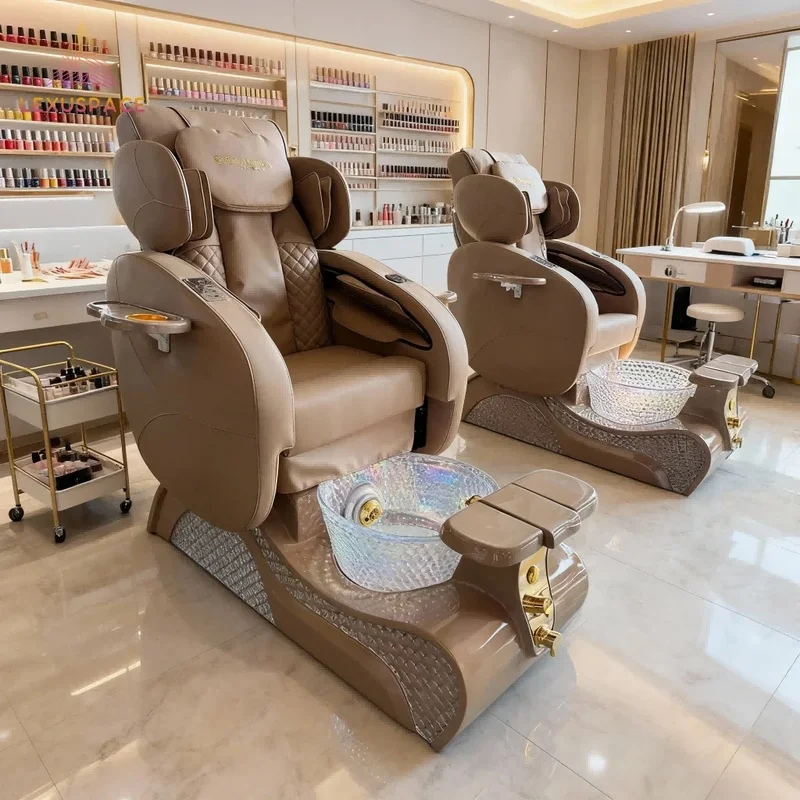 China Manufacturer 2026 Popular Luxury Super Comfortable Pedicure Chair for Nail Salon
