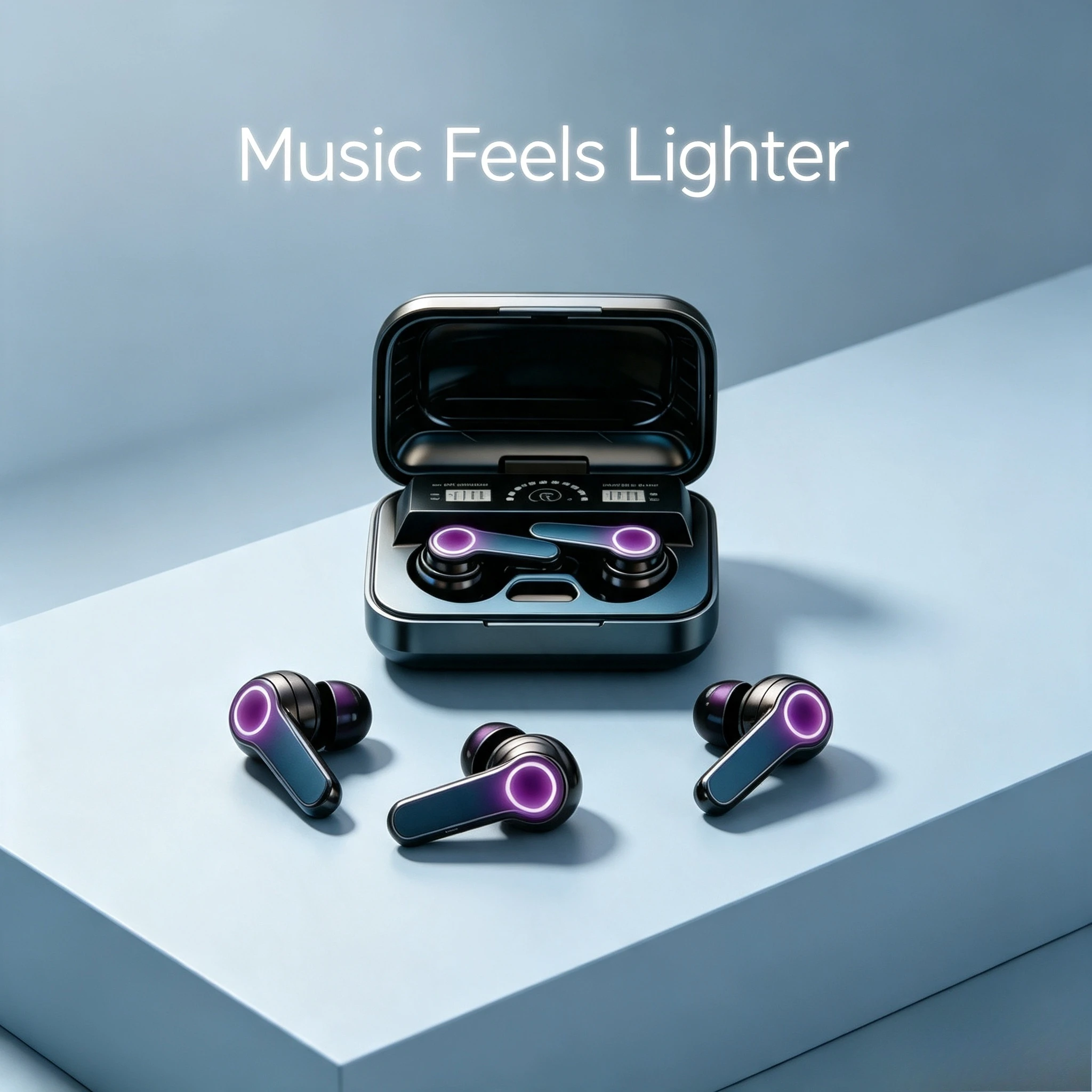Bluetooth Earphones Bluetooth Earbuds Smart-touch Bluetooth Headphones Allow Seamless Volume Control Without Reaching for Phones