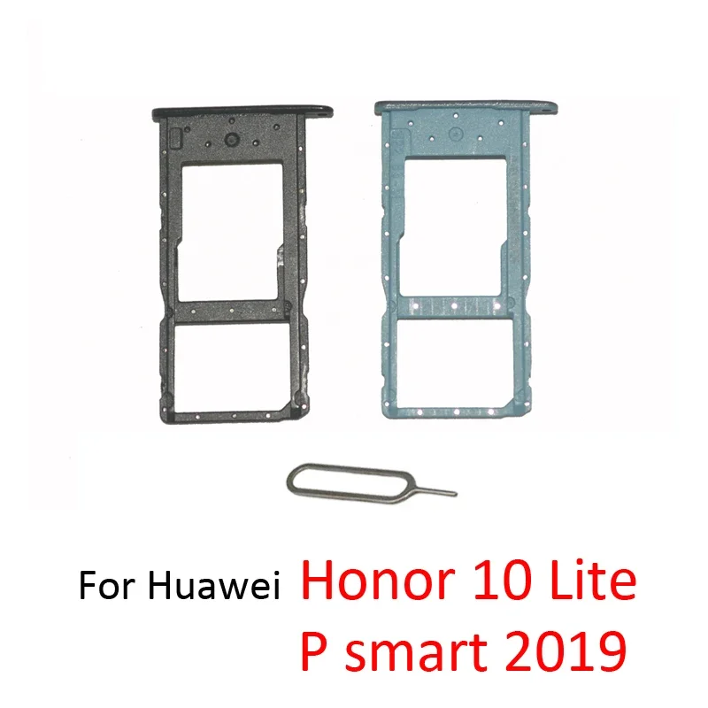 Trays SD card for Huawei P smart 2019 honor 10 Lite SIM card chip slot holder part