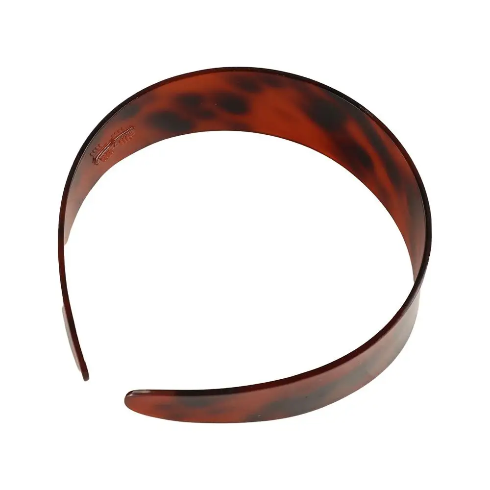 Trendy Acetic Acid Leopard Headband French Headdress Retro Hairband Headwear Coffee Korean Style Hair Hoop Photograph