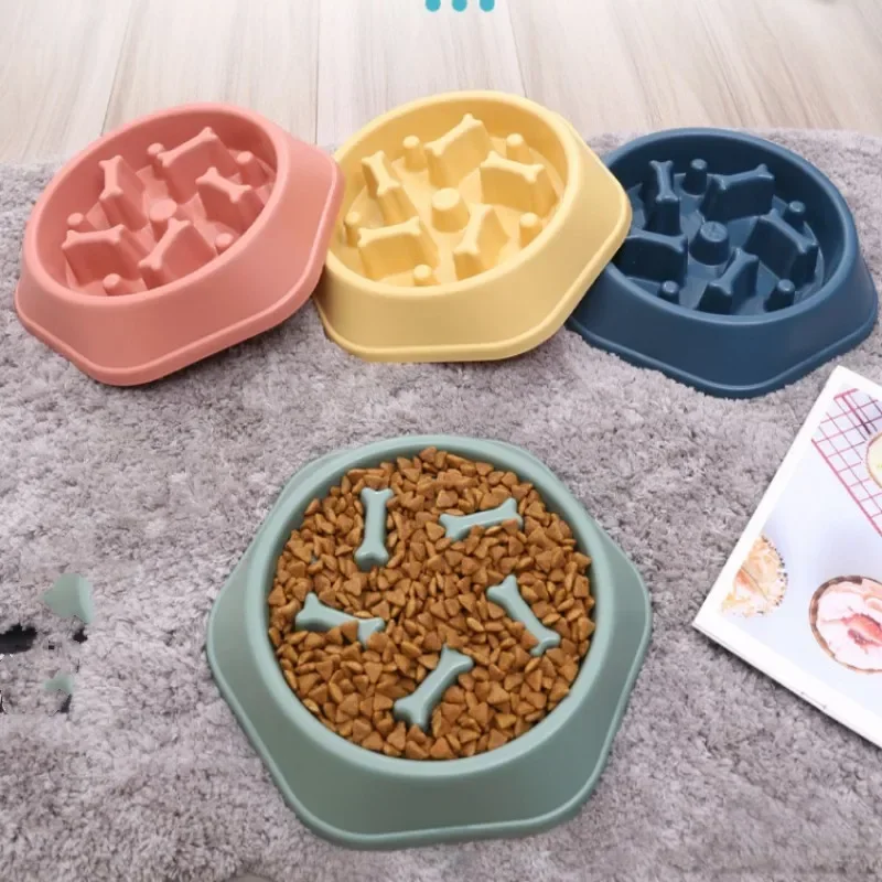 

Pet Dog Slow Feeder Bowl Puppy Non Slip Puzzle Bowl Anti-Gulping Pet Slower Food Feeding Dishes Dog Bowl for Medium Small Dogs