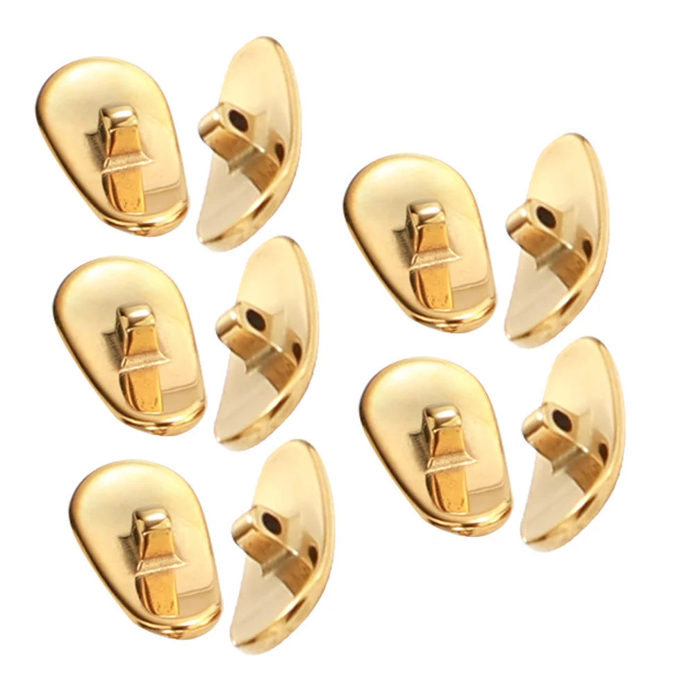 

10Pcs Anti-Slip Ceramic Nose Pads Comfortable Eyeglass Accessories Durable Traceless Design Eyeglass Nose Pads
