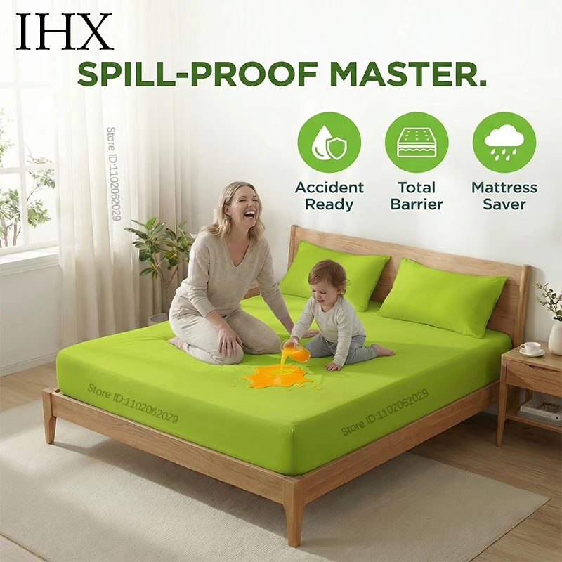 IHX Waterdichte Dikker Matrashoes Mat Bedhoezen Pad Hoeslakenbeschermer Sprei 120/140/150/160/180/200 Aangepaste Grootte