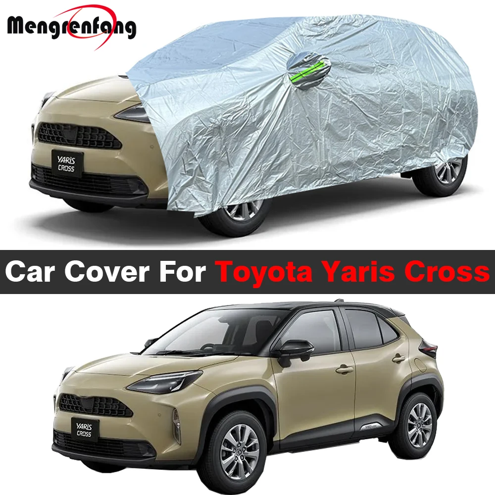 

Car Cover Auto Outdoor Anti UV Sun Rain Snow Dust Protection Cover Windproof For Toyota Yaris Cross 2019-2025