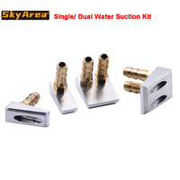 2PCS RC Boat Stern Water Suction Device Bottom Water Inlet Wiper Water Pick Up With M6 Nozzle for RC Cat Ship O Yacht Model