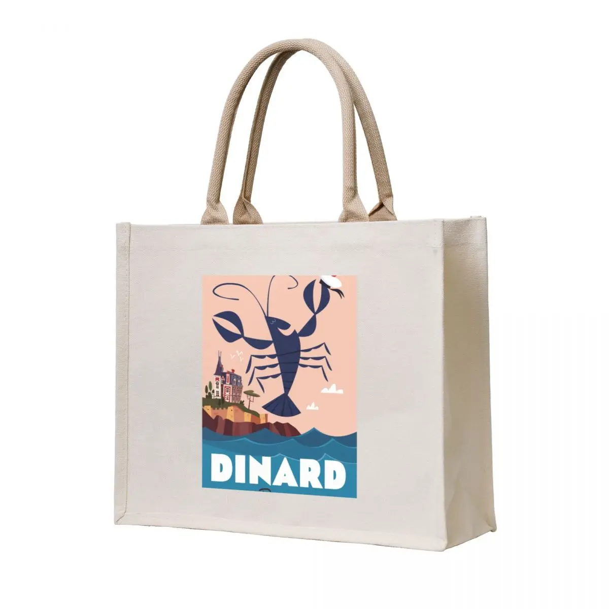 Dinard poster Tote Bag cloth bag woman Portable shopping bag large size bags