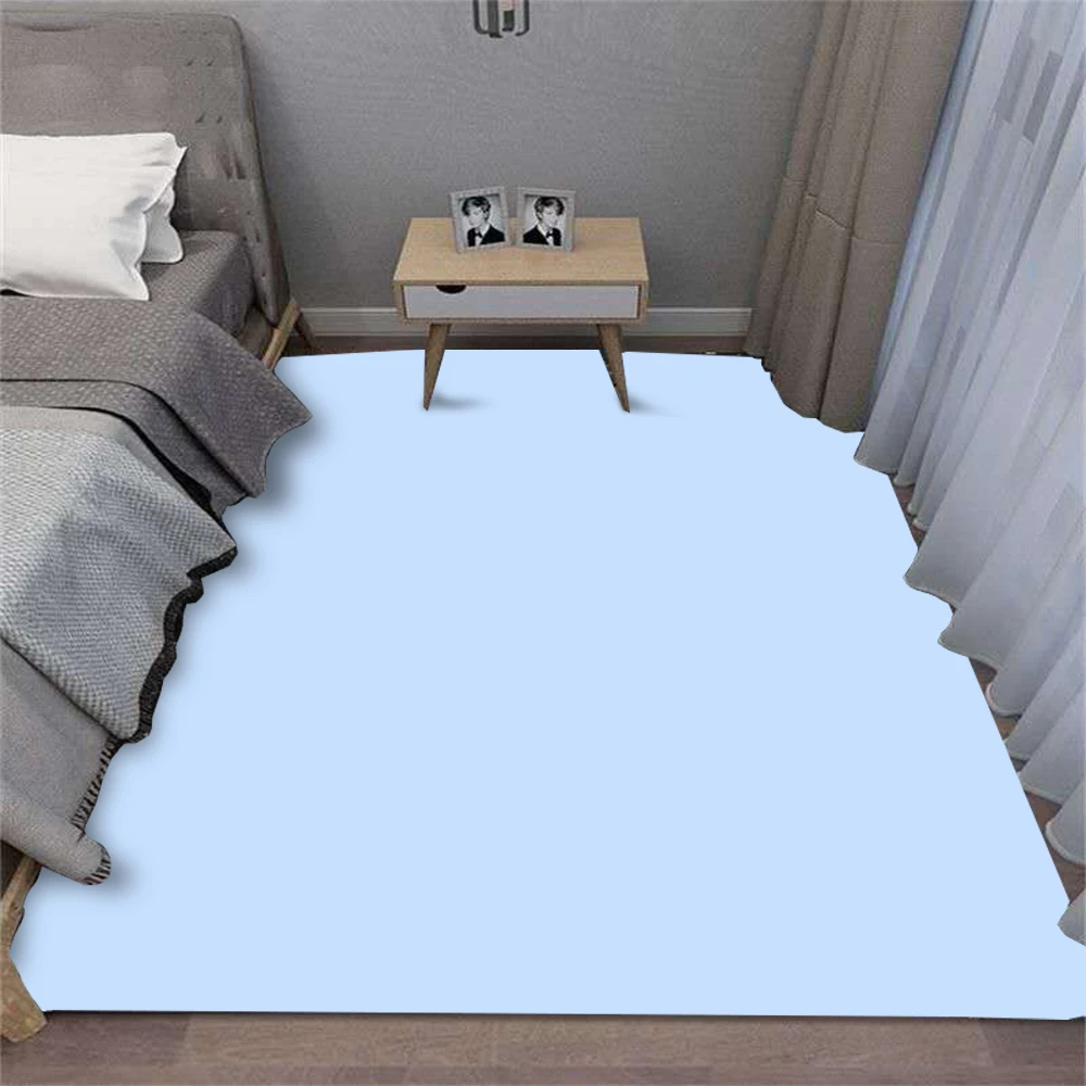 

Simple Solid Color For Home Use Art Carpet Rug for Bedroom Living Room Sofa Home Doormat Decor Large Kids Play Non-slip Mat INS