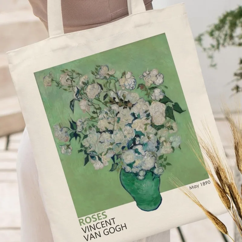 Andeiltech Canvas Tote Bag Aesthetic Cute Vintage Tote Bags Book Shoulder Bag Gifts Reusable Grocery Bags for Women Fashion Gift