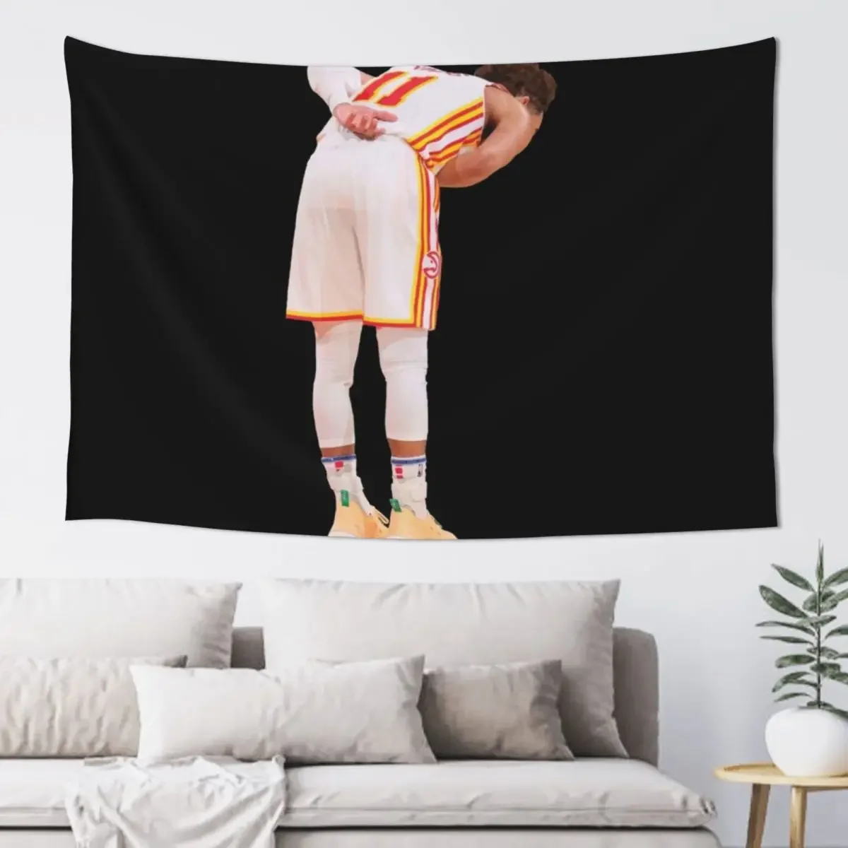 

Trae Young Bow Basketball champions Tapestry Wall Decorations Aesthetic Home Decor Decoration Home Tapestry