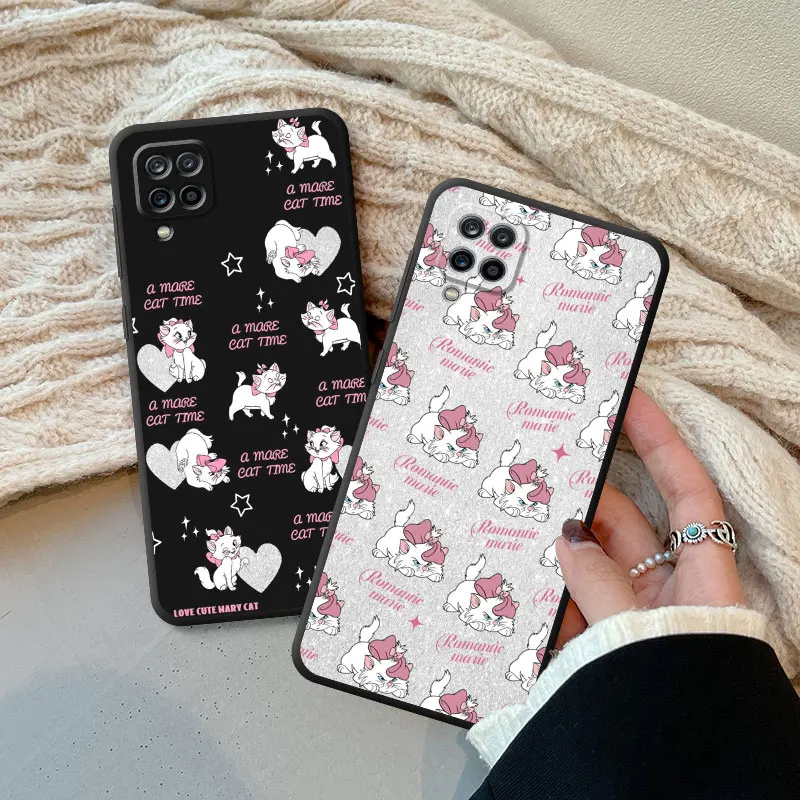 Case For Samsung Galaxy Note 20 Ultra 10 Plus 9 A50 A70 A40 A20e A30 A03 A03s A04 A10 A02s Phone Cover Disney Marie Cat Sweet